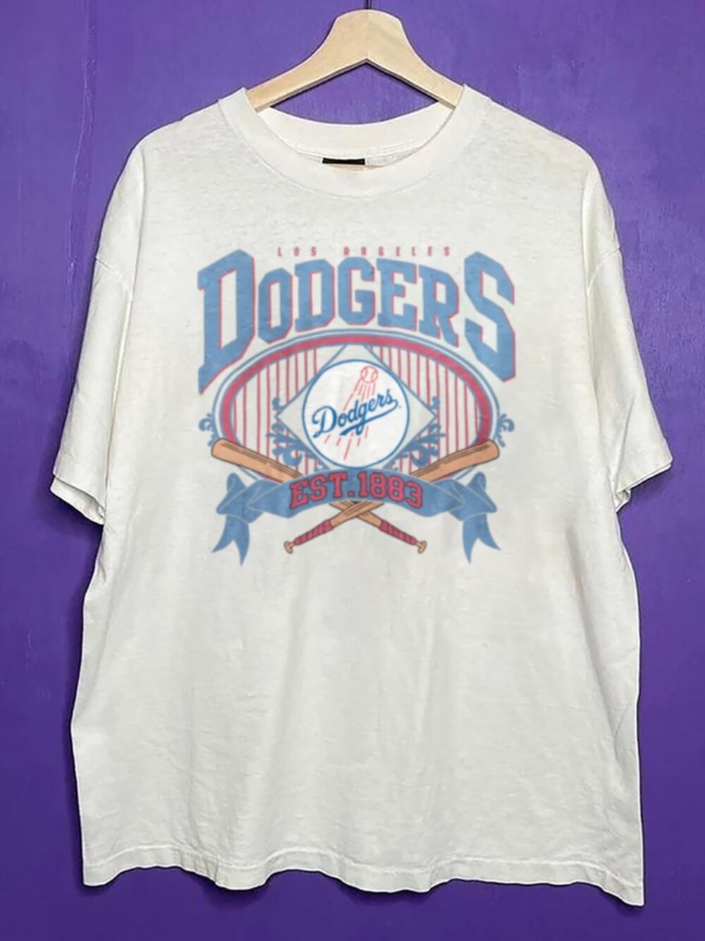 1883 Vintage Los Angeles Dodgers Baseball Shirt, Retro MLB LA Dodgers Shirt Tee